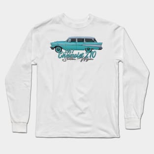 1957 Chevrolet 210 Station Wagon Long Sleeve T-Shirt